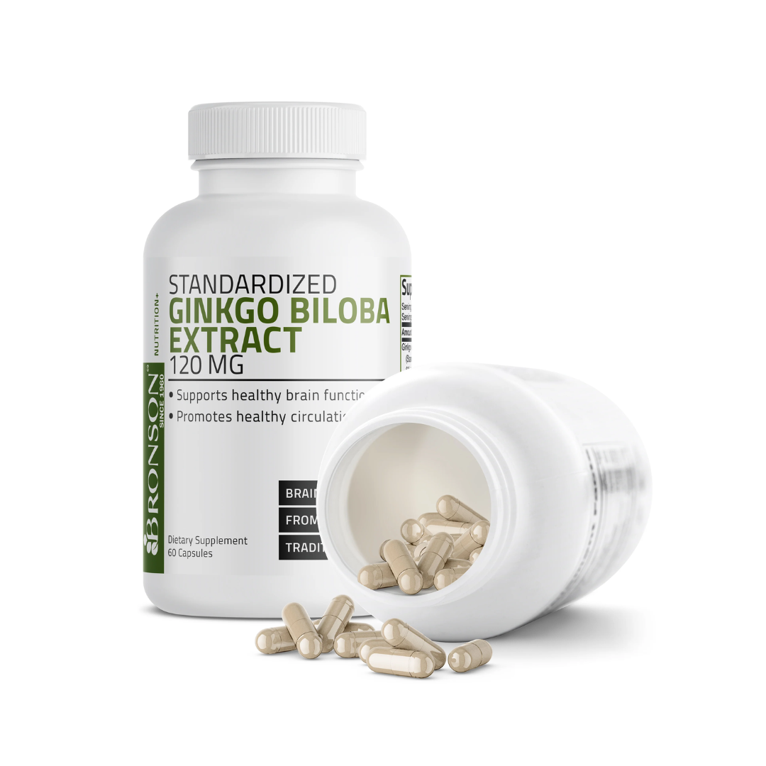 Bronson Ginkgo Biloba to Improve Memory and Circulation 60CT