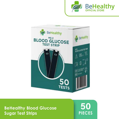 BeHealthy Blood Glucose Sugar Test Strips 50 pcs