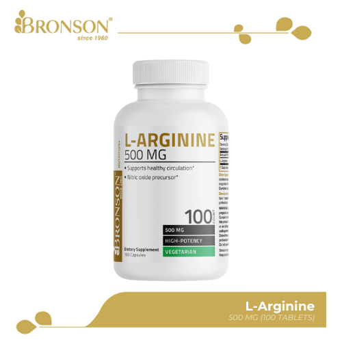 Bronson L-Arginine 500mg 100ct