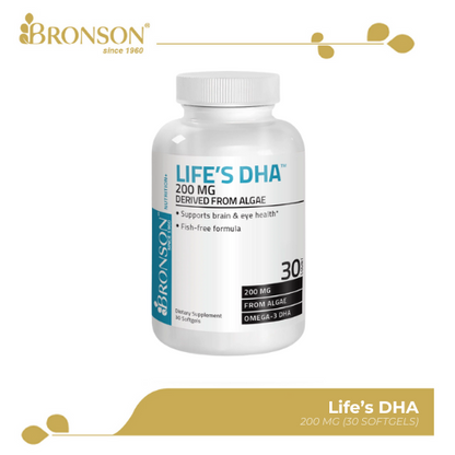 Bronson Life's DHA for Brain Health and Memory Support 200mg 30CT