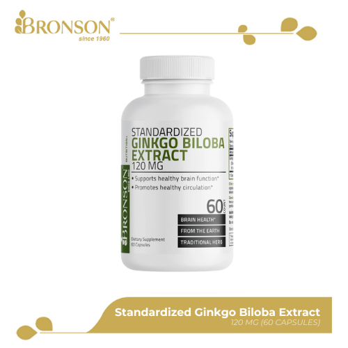 Bronson Ginkgo Biloba to Improve Memory and Circulation 60CT