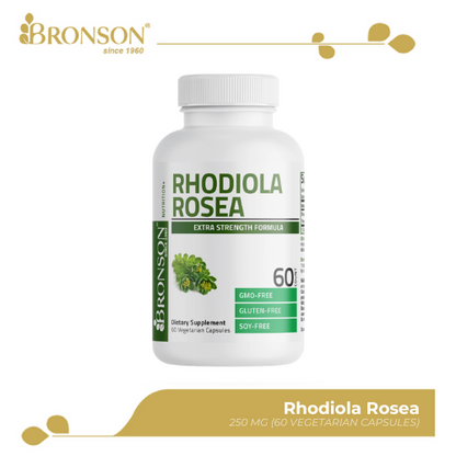 Bronson Rhodiola Rosea for Energy Boost, Reduces Fatigue and Anti-Stress 120CT