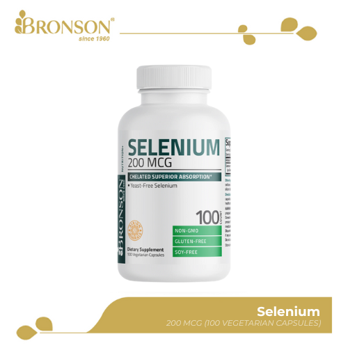 Bronson Selenium Support for Antioxidant Defense 200mg 100CT