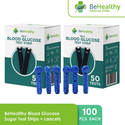 BeHealthy Blood Glucose Sugar Test Strips 50 pcs