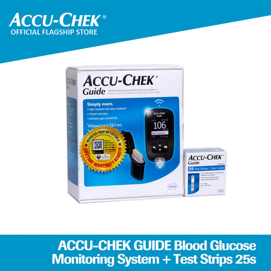 Accu-Chek Guide Blood Glucose Monitoring System + Test Strips 25s