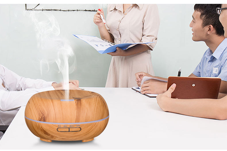 BeHealthy PureSphere 500ml Light Wood Humidifier and Diffuser for Aromatherapy