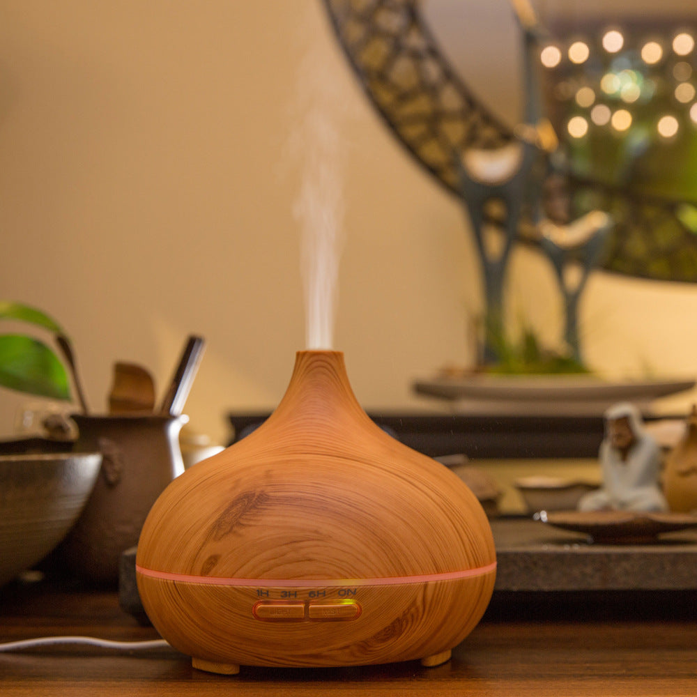 BeHealthy ZenDrop 500ml Light Wood Humidifier and Diffuser for Aromatherapy