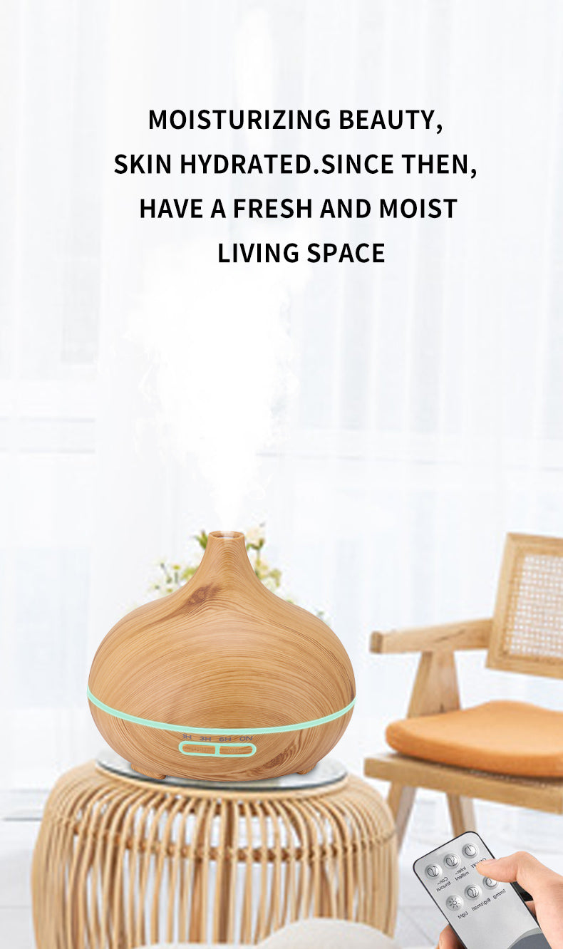 BeHealthy ZenDrop 500ml Light Wood Humidifier and Diffuser for Aromatherapy