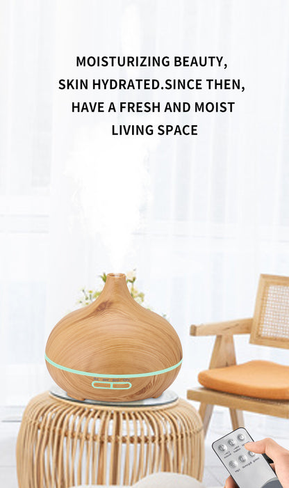 BeHealthy ZenDrop 500ml Light Wood Humidifier and Diffuser for Aromatherapy