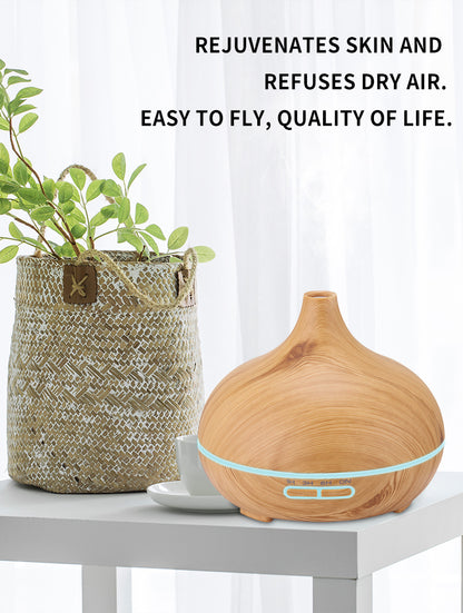 BeHealthy ZenDrop 500ml Light Wood Humidifier and Diffuser for Aromatherapy