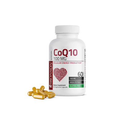 Bronson COQ10 Supports Healthy Heart Function and Blood Pressure 100mg 60CT