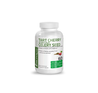 Bronson Tart Cherry+Celery Seed Healthy Uric Acid Control, Joint, Muscle Recovery 60CT