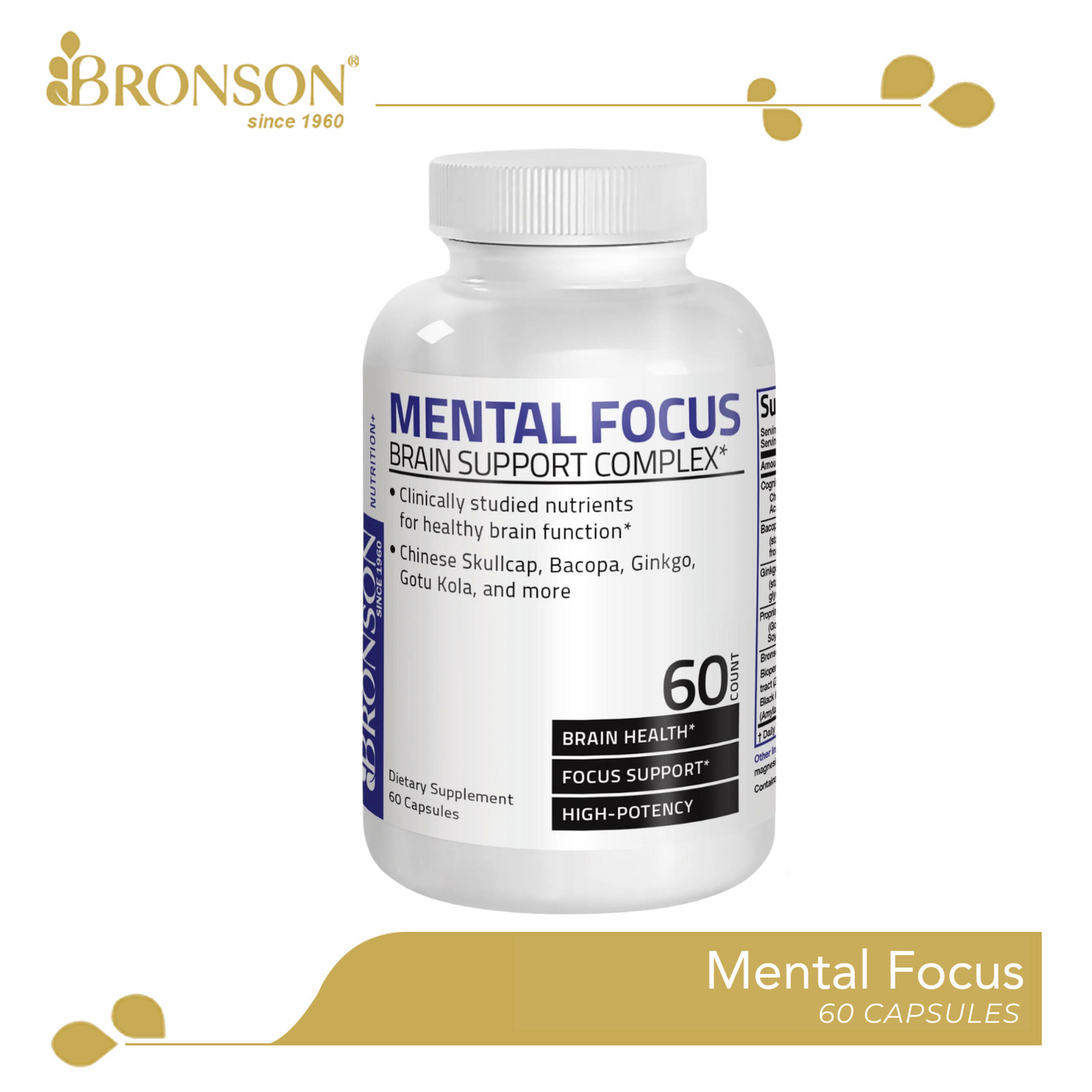 Bronson Mental Focus (60 Vegetarian Capsules)