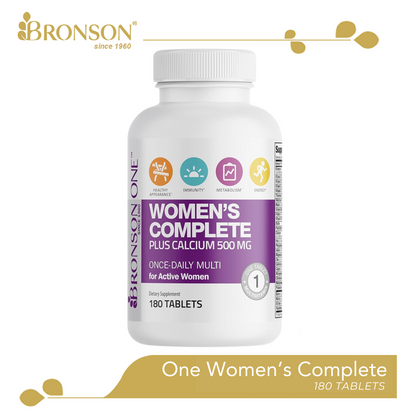 Bronson ONE Daily Women’s Complete Multivitamin Multimineral (180 Tablets)