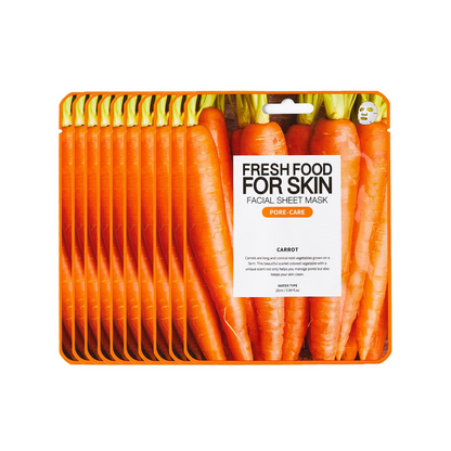 Farmskin Fresh Food Facial Sheet Mask Pore-Care Carrot