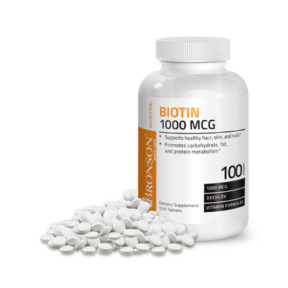 Bronson Biotin for Hair, Skin, and Nails Health 1000mg 100CT