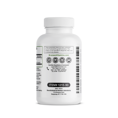 Bronson Bacopa for Healthy Brain Function and Mental Support 1200mg 90CT